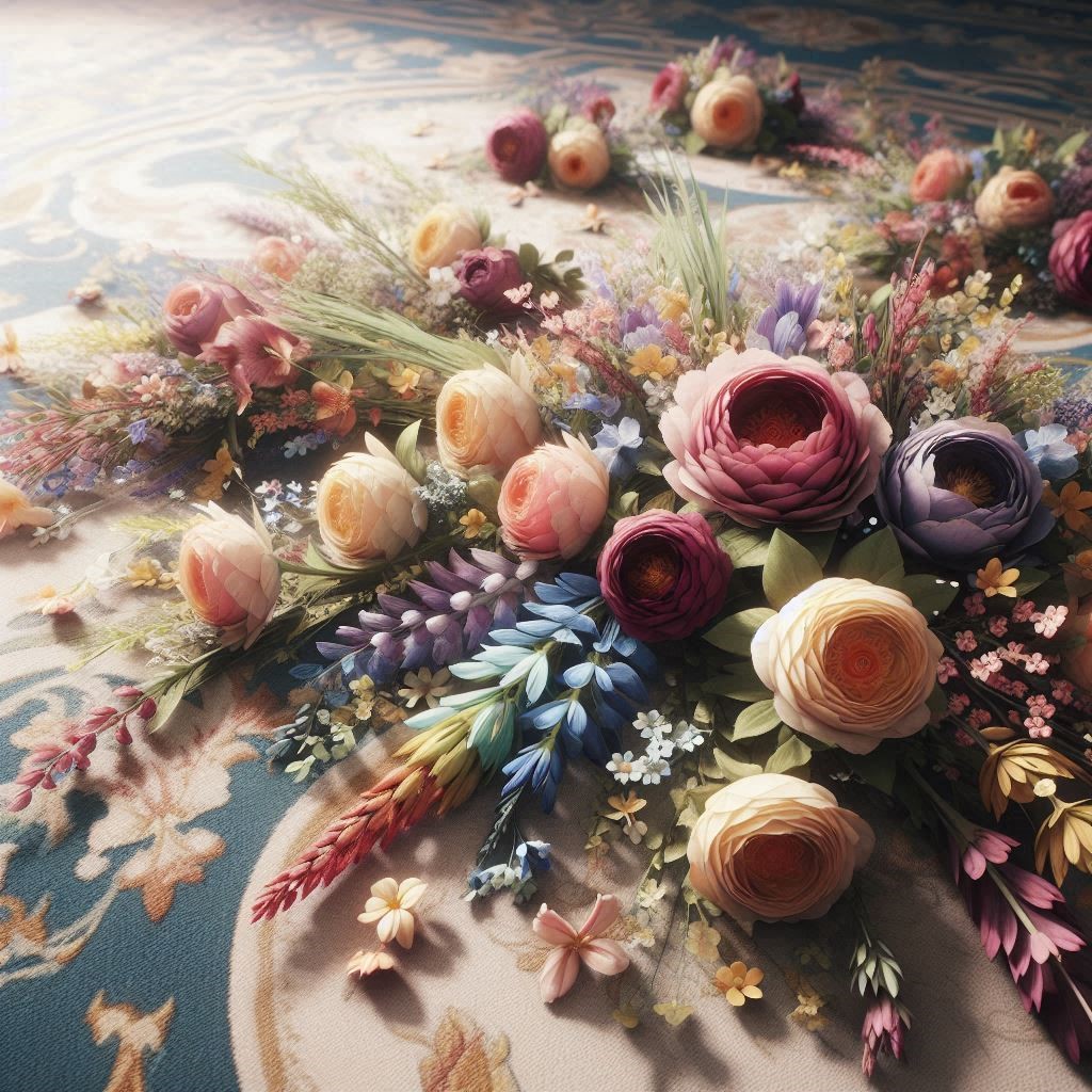 flowers on floor prop ffxiv mod