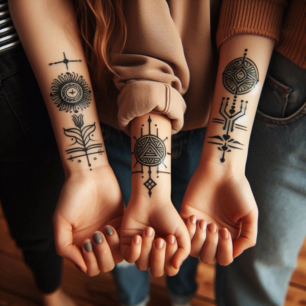 sibling tattoos for 3