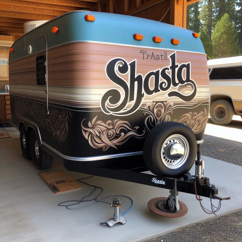 Shasta rv trailer camper axle tandem fender skirt