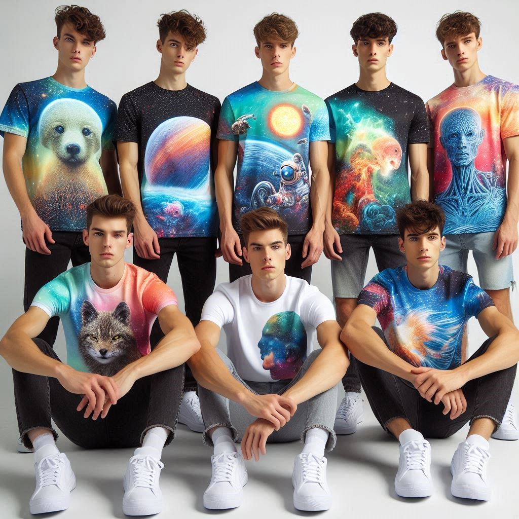 Polyester Graphical T Shirts for Men