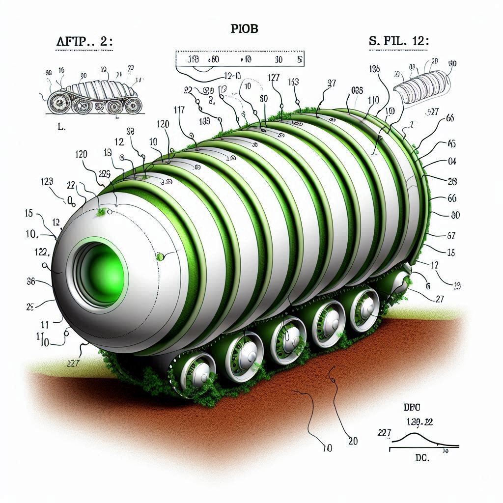 US Patent Bioinspired Horizontal Self Burrowing Robot