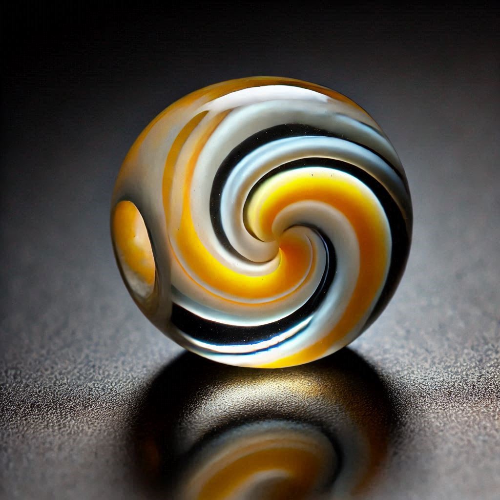 Butter Pat Glass Bead