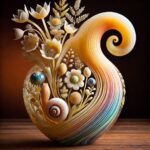 M. Stanek Handblown Glass Vase